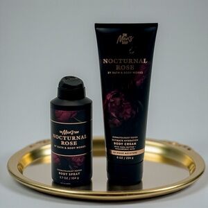 Bath & Body Works Nocturnal Rose Men’s Body Cream & Spray NWT